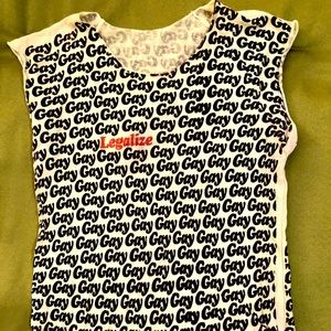 American Apparel “Legalize Gay” Sleeveless Tank